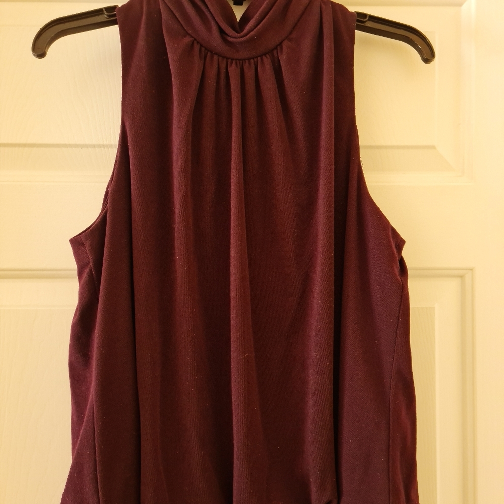 Alex Evening Gown, sz 18 , keyhole back, button nk, drop waist, knit polyester